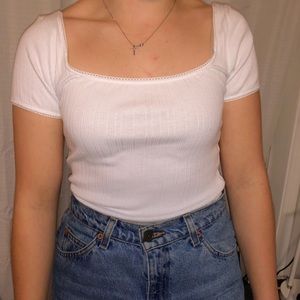 NWT UO Square neck tee